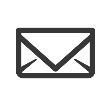 Zarf simgesi. E-posta tasarım. Vektör grafiği