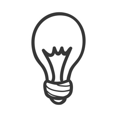 Ampul simgesi. Enerji tasarım. vektör grafiği