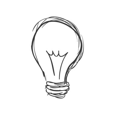 Ampul simgesi. Enerji tasarım. vektör grafiği