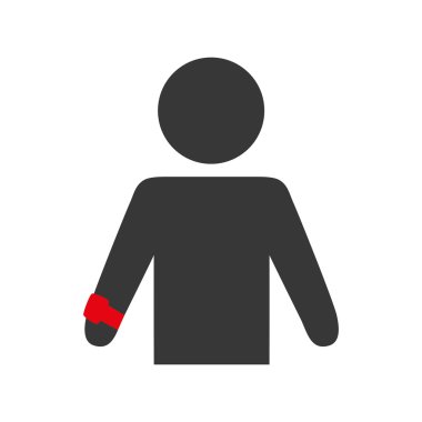 İzle ve sembol simge. Giyilebilir teknoloji tasarım. Vector gra