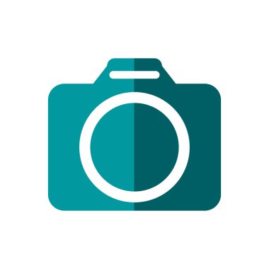 Kamera simgesi. Teknoloji tasarım. Vektör grafiği