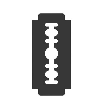 Ustura simgesi. Saç salonu ve Kuaför Salonu tasarım. Vektör grafiği