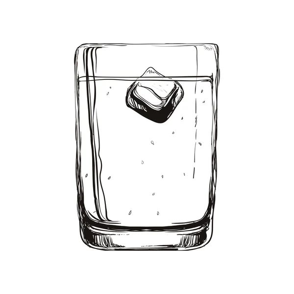 Sketch Glass icon. Drink design. Vector graphic — Stock Vector