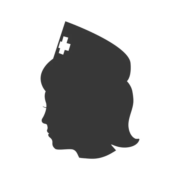 护士的女人图标。医疗服务设计。矢量图形 — 图库矢量图片