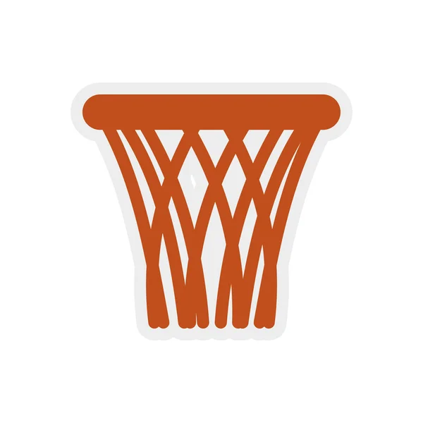 Ícone da cesta. Design de basquete. Gráfico vetorial — Vetor de Stock