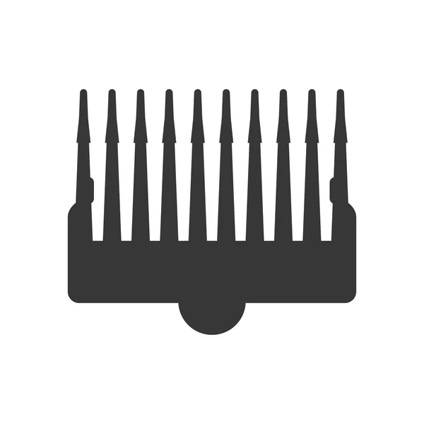 Icono de peine. Peluquería y peluquería de diseño. Gráfico vectorial — Archivo Imágenes Vectoriales