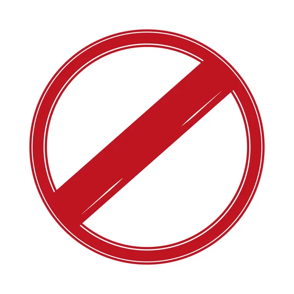 Icono de sello prohibido. Diseño de etiquetas. Gráfico vectorial — Vector de stock