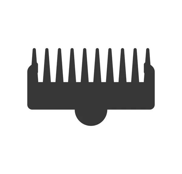 Icono de peine. Peluquería y peluquería de diseño. Gráfico vectorial — Vector de stock