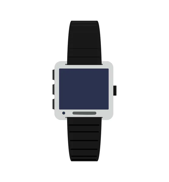 Uhr-Symbol. Wearable Technology Design. Vektorgrafik — Stockvektor