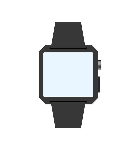 Uhr-Symbol. Wearable Technology Design. Vektorgrafik — Stockvektor