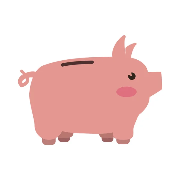 Piggy ikona. Pieniądze i finansowe elementu. Grafika wektorowa — Wektor stockowy