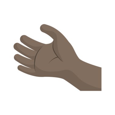 İnsan el simgesi. Jest tasarım. Vektör grafiği