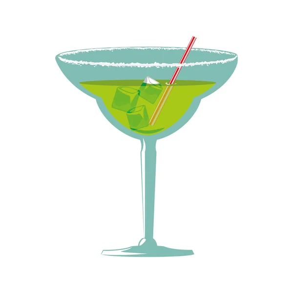 Icono de copa de cóctel. Diseño de bebidas. Gráfico vectorial — Vector de stock