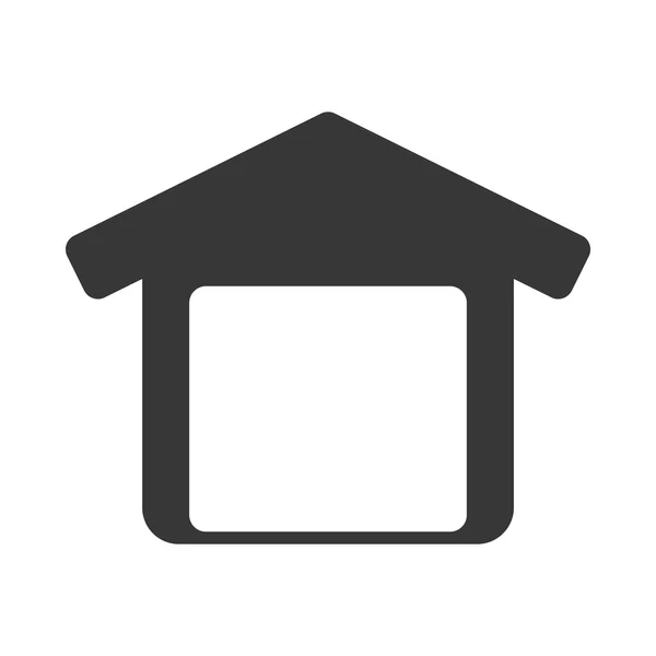 Icona del garage. Riparazione e home design. Grafico vettoriale — Vettoriale Stock