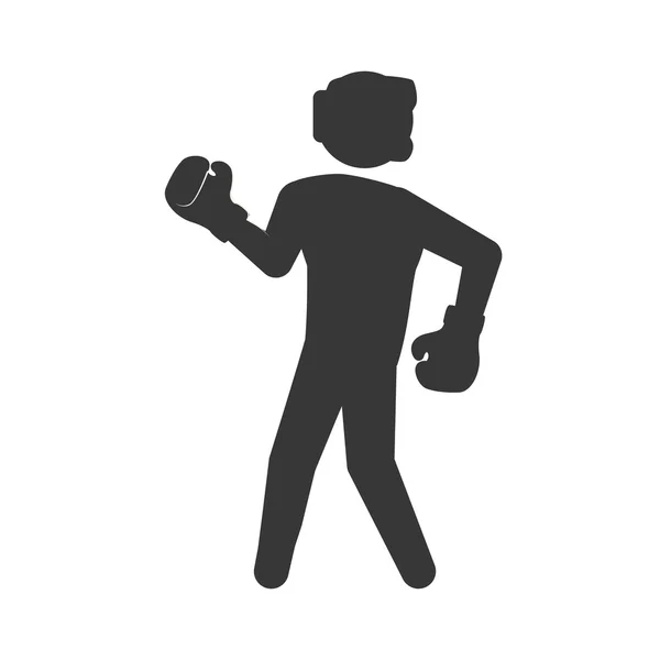 Icône Boxer. Design de boxe. Graphique vectoriel — Image vectorielle