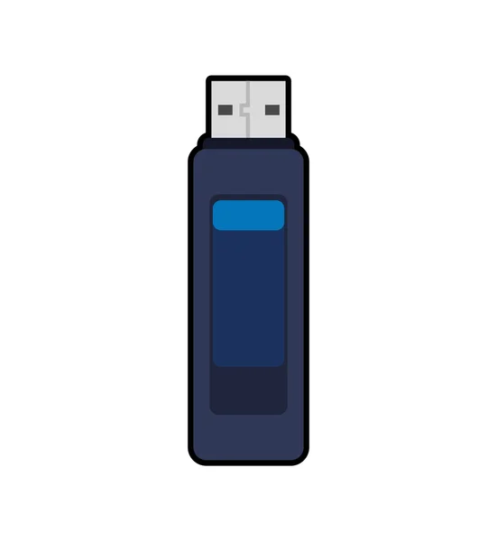 Icône USB. Gadget et conception de la technologie. Graphique vectoriel — Image vectorielle