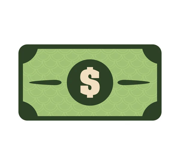 Icono de Bill. Dinero y partida financiera. Gráfico vectorial — Archivo Imágenes Vectoriales