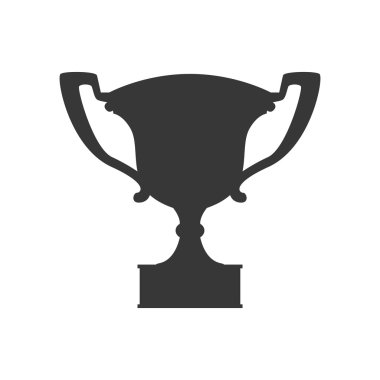 Trophy Kupası simgesi. Kazanan tasarım. Vektör grafiği