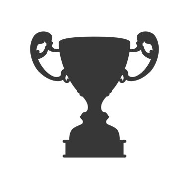 Trophy Kupası simgesi. Kazanan tasarım. Vektör grafiği