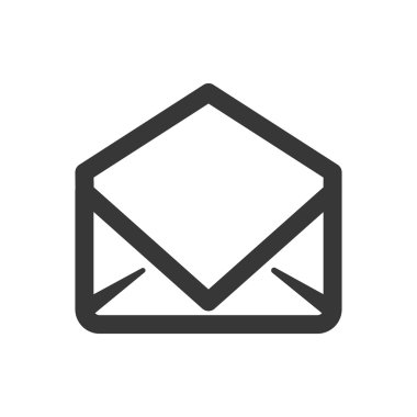 Zarf simgesi. E-posta tasarım. Vektör grafiği