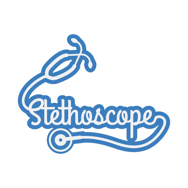 Icône stéthoscope. Soins médicaux et de santé. Graphique vectoriel — Image vectorielle