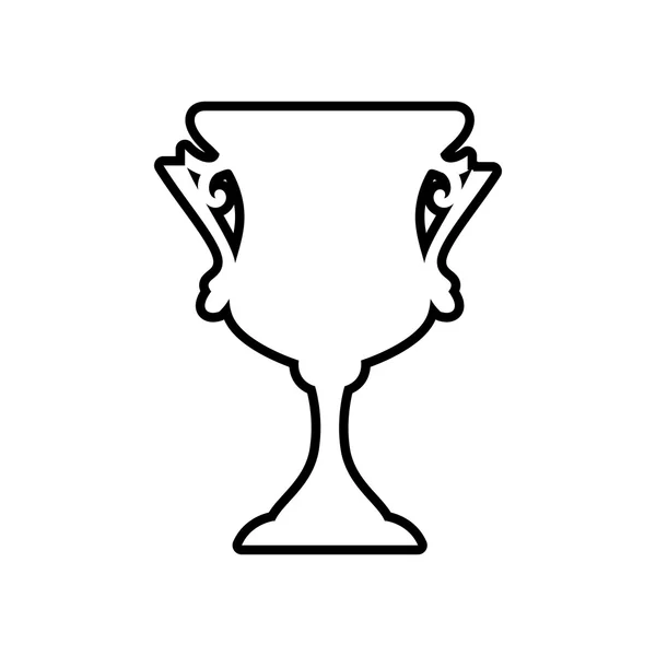Trophy cup icon. Winner design. Vector graphic — Stock Vector