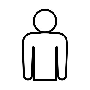 Sembol simge. Kişi tasarım. Vektör grafiği