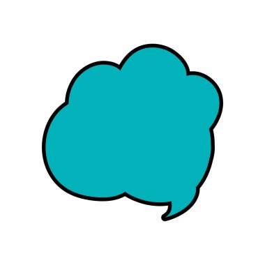 Balonu simgesinin. İletişim tasarımı. vektör grafiği