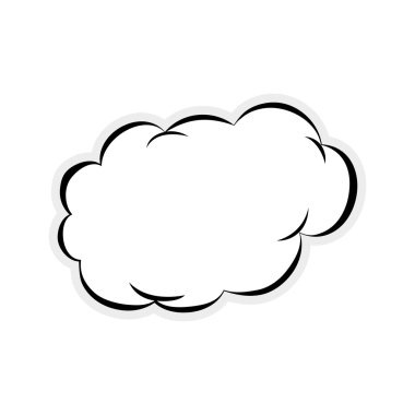 Balonu simgesinin. İletişim tasarımı. vektör grafiği