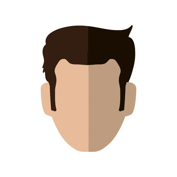 Icône tête d'homme. Design masculin Avatar. Graphique vectoriel — Image vectorielle