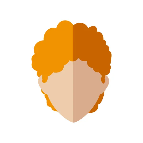Icono cabeza de hombre. Diseño masculino Avatar. Gráfico vectorial — Vector de stock