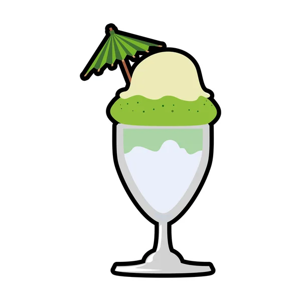 アイスクリーム アイコンのカップ。デザート、甘いデザイン。ベクター グラフィック — ストックベクタ