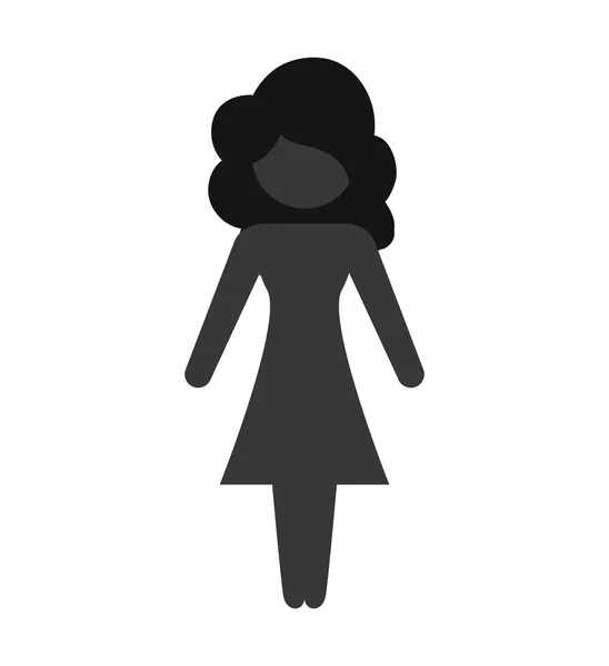 Person icon. Female and Woman design. Vector graphic — Stock Vector