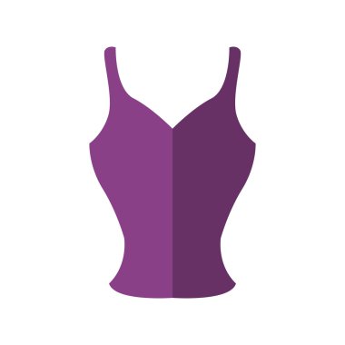 Gömlek moda kumaş simgesi. Vektör grafiği