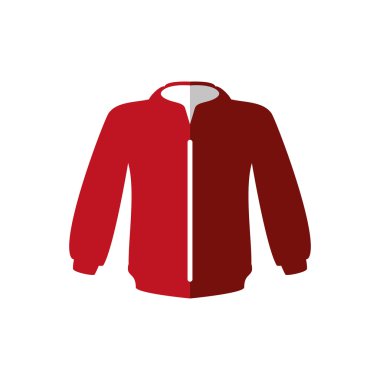 Ceket moda kumaş simgesi. Vektör grafiği