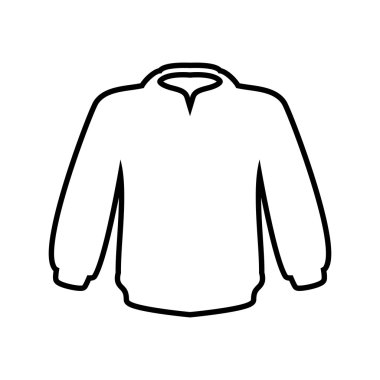 Ceket moda kumaş simgesi. Vektör grafiği