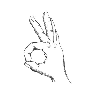 el parmak hareketi palm simgesi. Vektör grafiği