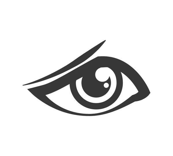 Trauriges Augensymbol. Blick und Aussehen Design. Vektorgrafik — Stockvektor