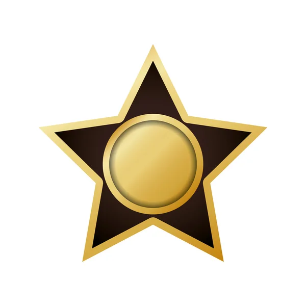 Sello sello estrella etiqueta icono de la bandera. Gráfico vectorial — Vector de stock