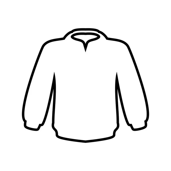 Jaqueta ícone de pano de moda. Gráfico vetorial — Vetor de Stock