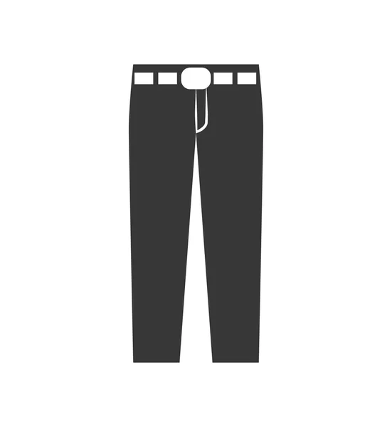 Broek jeans mode doek pictogram. Vectorafbeelding — Stockvector