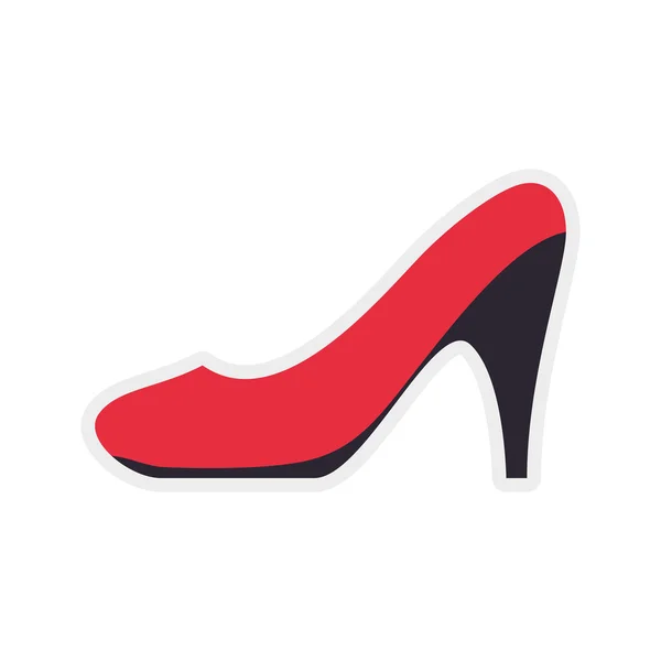 Heel shoe fashion cloth icon. Vector graphic — Stock Vector