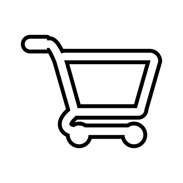 Carrito de compras tienda de mercado icono de compra. Gráfico vectorial — Vector de stock