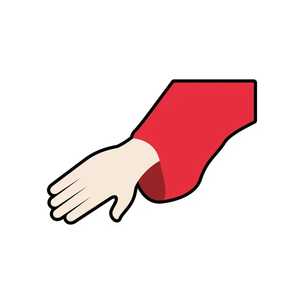 Значок пальца руки жест ладони. Векторная графика — стоковый вектор
