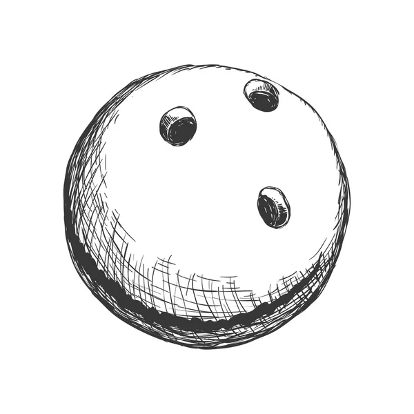 Bowling ball deporte juego hobby icono. Gráfico vectorial — Vector de stock