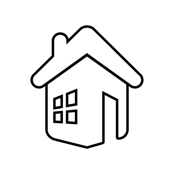 Dům nemovitostí domů obytných ikona. Vektorové grafiky — Stockový vektor