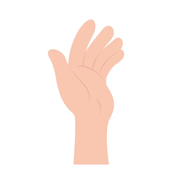 Χέρι δάχτυλων χειρονομία palm εικονίδιο. Διανυσματικό γραφικό — Διανυσματικό Αρχείο