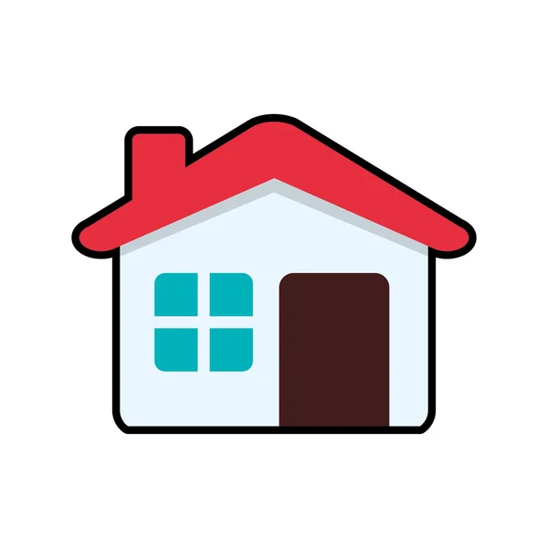 Haus Immobilien Wohn-Ikone. Vektorgrafik — Stockvektor