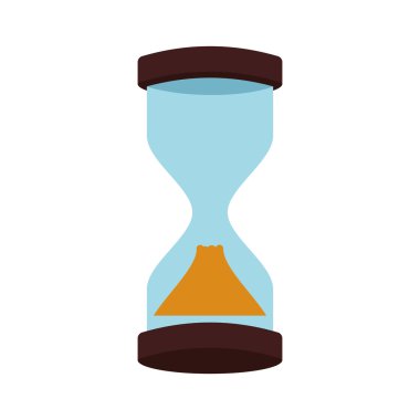 kum saati saat antika eski ölçü birimi simgesini. Vektör grafiği