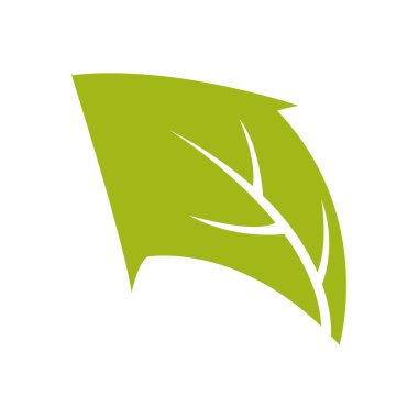 yaprak ok bitki yeşil doğa ekoloji simgesi. Vektör grafiği